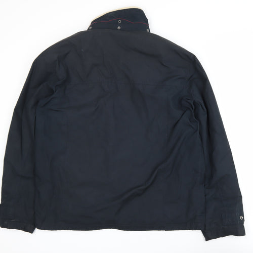 Lakeland Men’s Blue L Lined Stand-Up Collar Zip Jacket