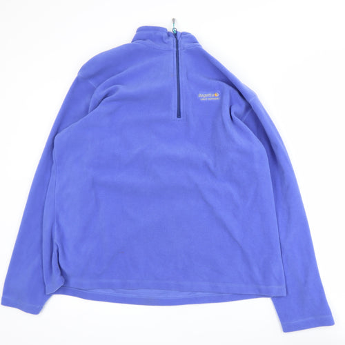 Regatta Women’s Blue Fleece 1/4 Zip Pullover Sweatshirt UK 20