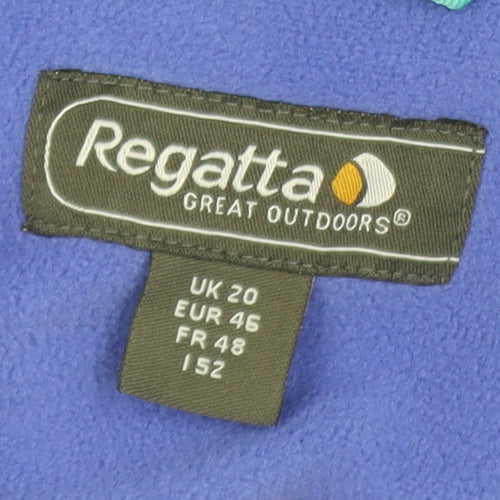 Regatta Women’s Blue Fleece 1/4 Zip Pullover Sweatshirt UK 20