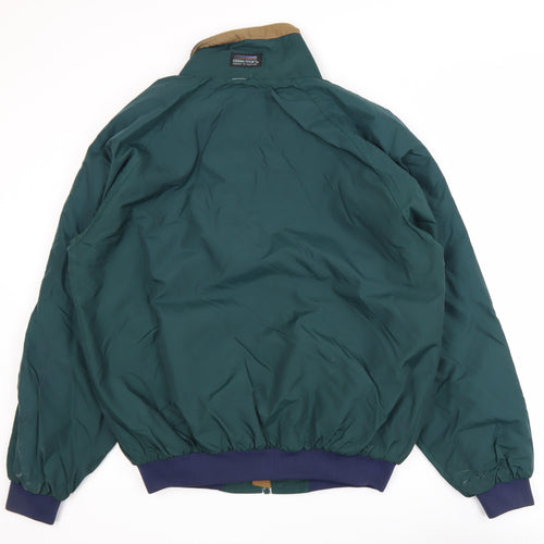 Sierra Sport Men's Green Bomber Jacket M Nylon Lined Windproof