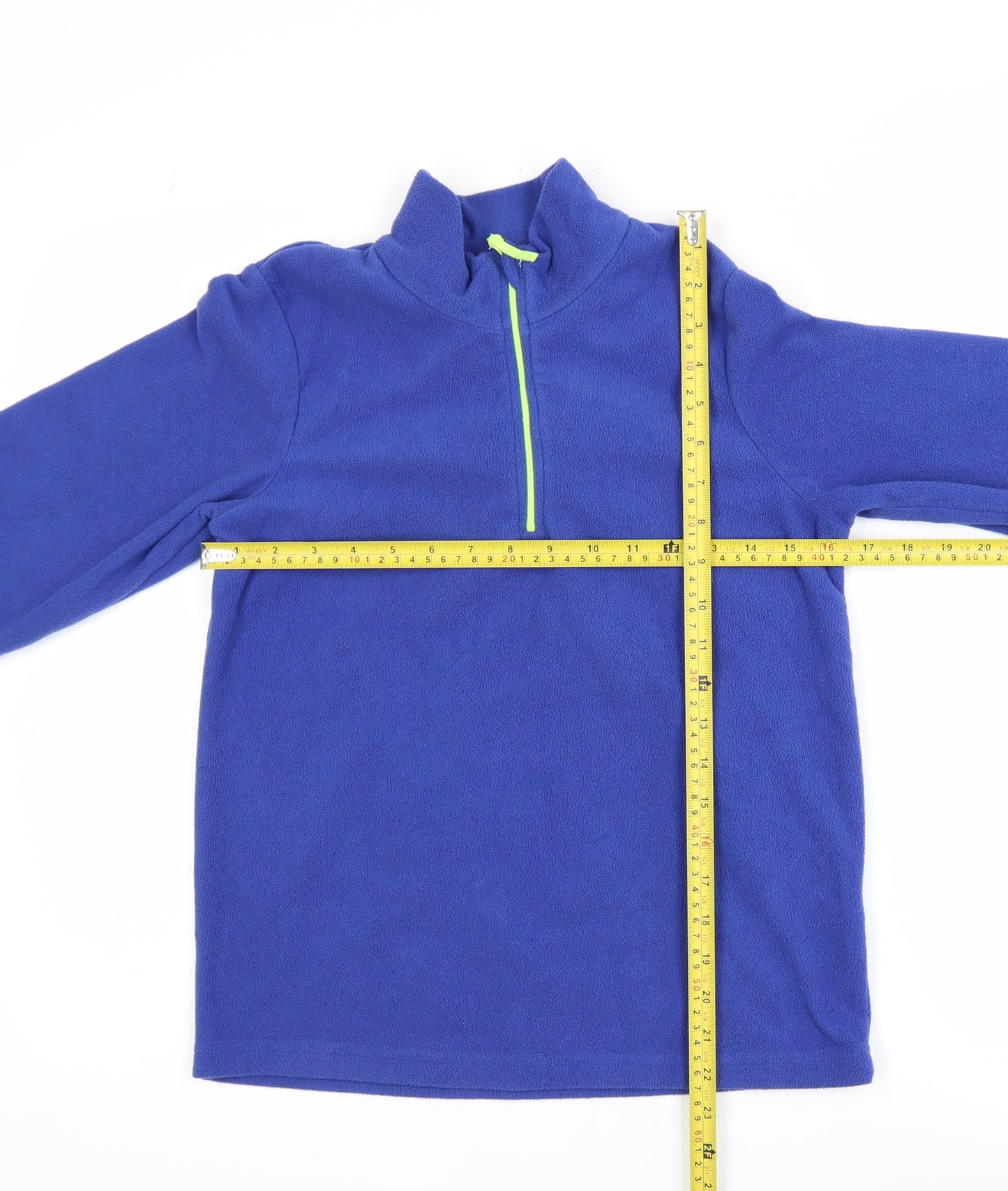 Mountain Warehouse Girls Blue Fleece 1/4 Zip Activewear Jacket 11 Years