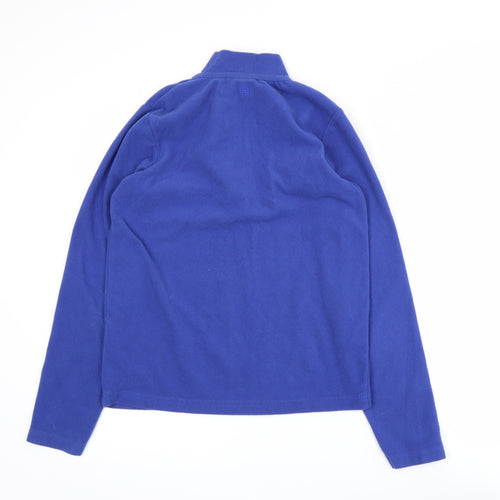 Mountain Warehouse Girls Blue Fleece 1/4 Zip Activewear Jacket 11 Years