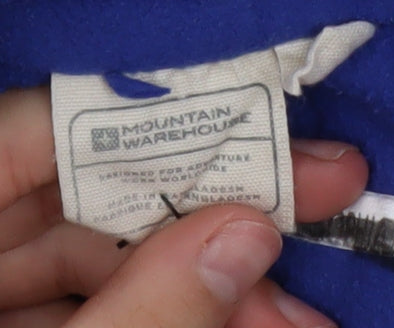 Mountain Warehouse Girls Blue Fleece 1/4 Zip Activewear Jacket 11 Years