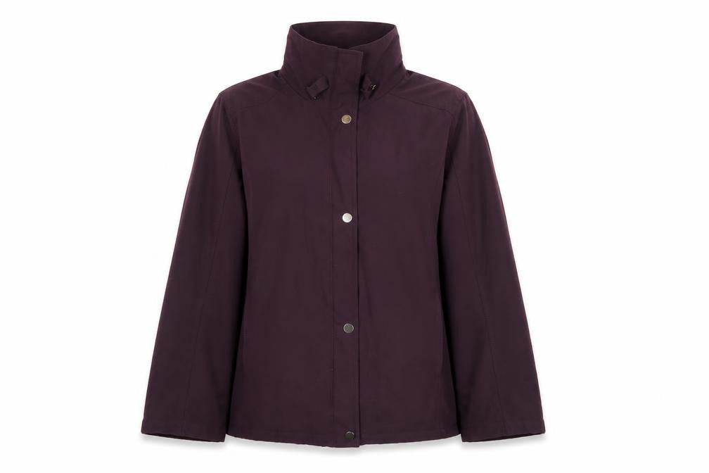 BHS Womens Purple Size 14 Mid-Length Jacket Polyester Blend