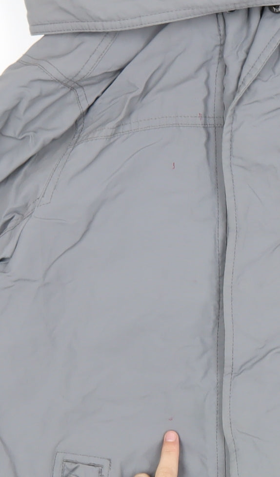 Abercrombie Mens Grey S Hooded Full Zip Basic Jacket