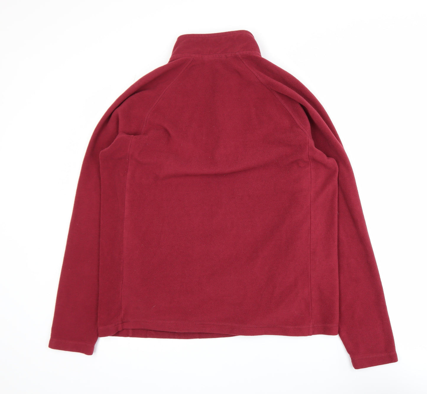 Cotton Traders Men's Red Fleece 1/4 Zip Activewear Jacket Size L