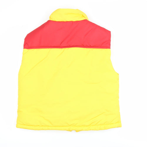 Reclaimed Vintage Men's Multicoloured Puffer Waistcoat S Retro Style