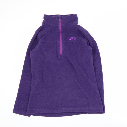 North Ridge Womens Purple Fleece 1/2 Zip Active Jacket UK 12