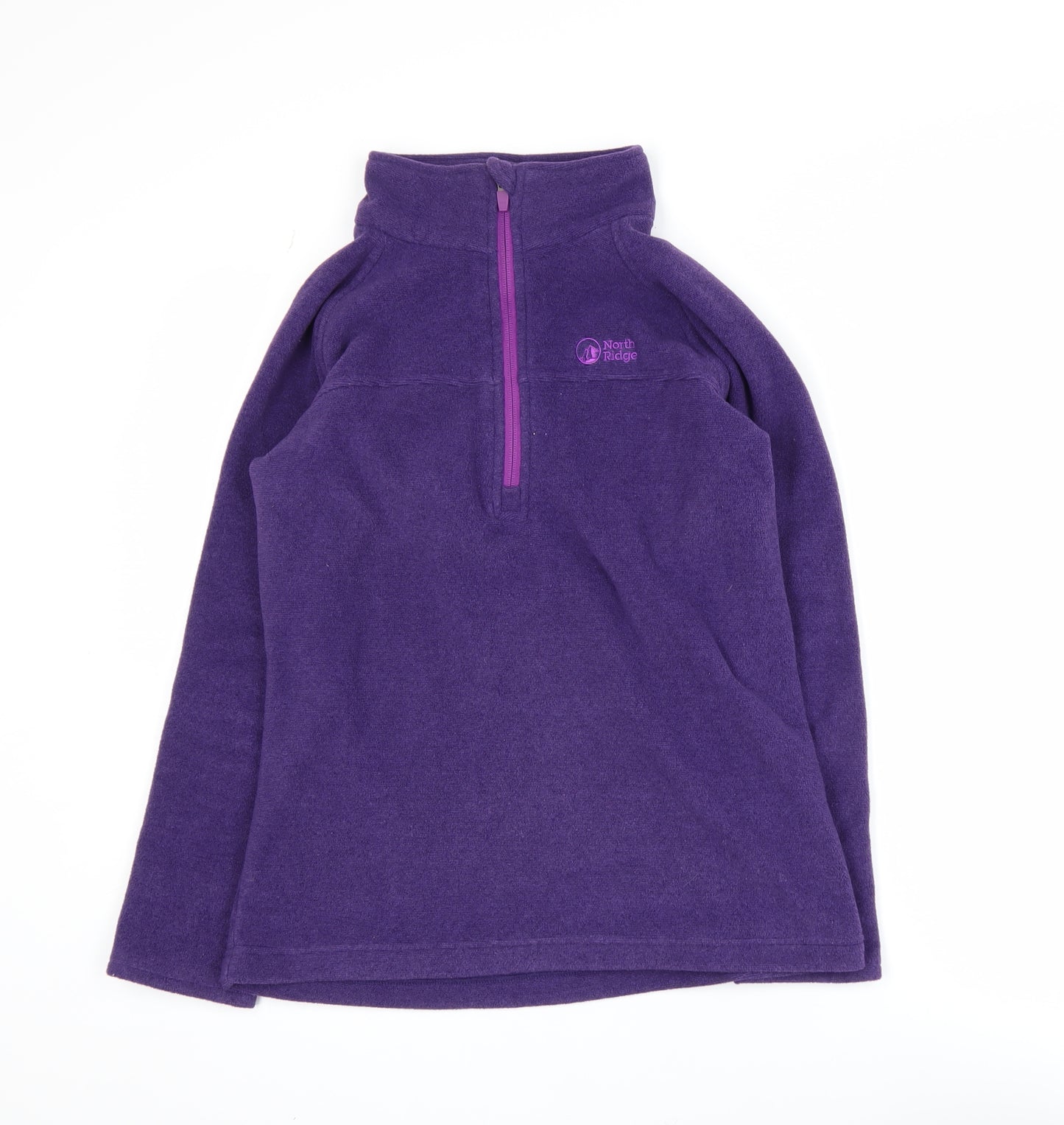 North Ridge Womens Purple Fleece 1/2 Zip Active Jacket UK 12