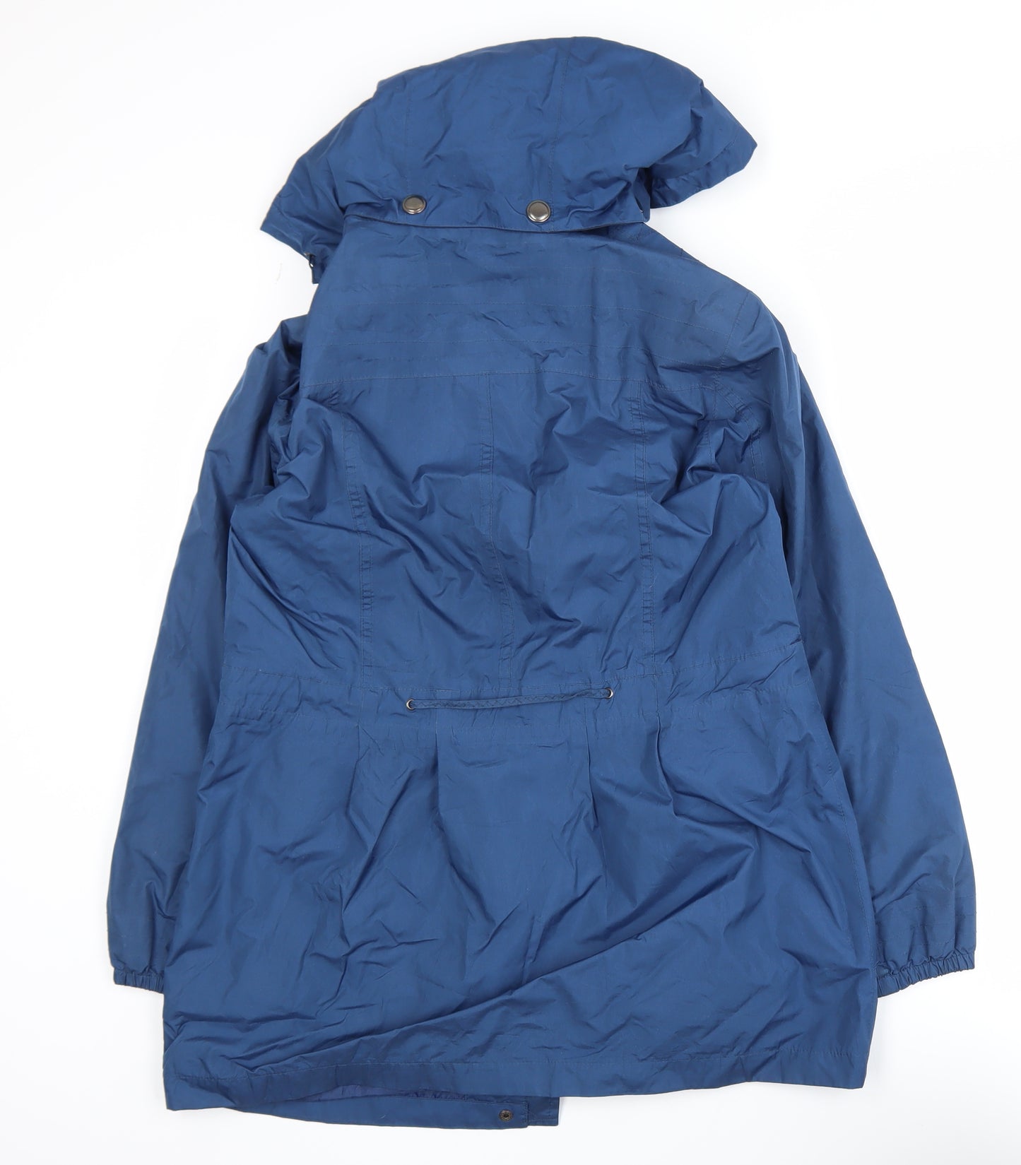 Bm Casual Women's Blue Hooded Parka Jacket Size 14