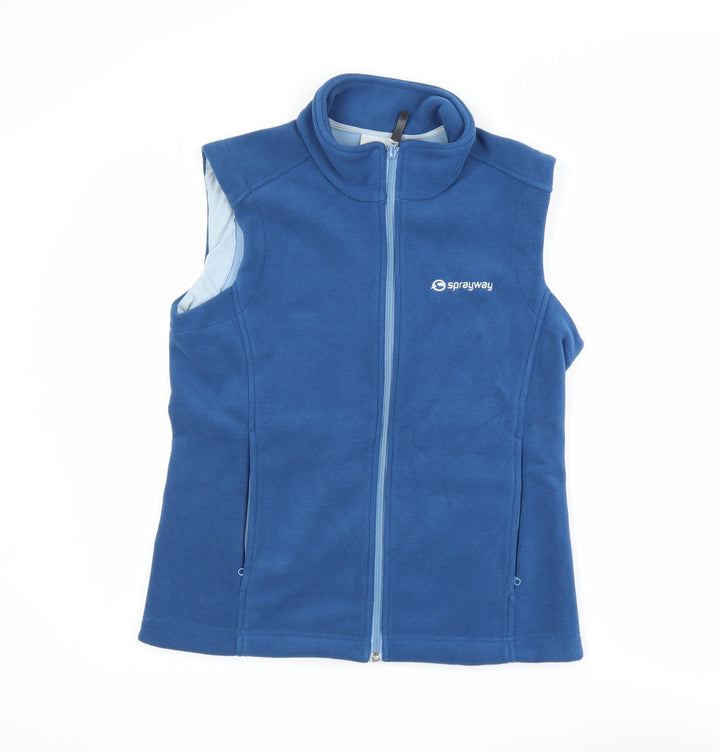 Sprayway Women's Blue Fleece Waistcoat Gilet UK 12 Outdoor Zip Vest