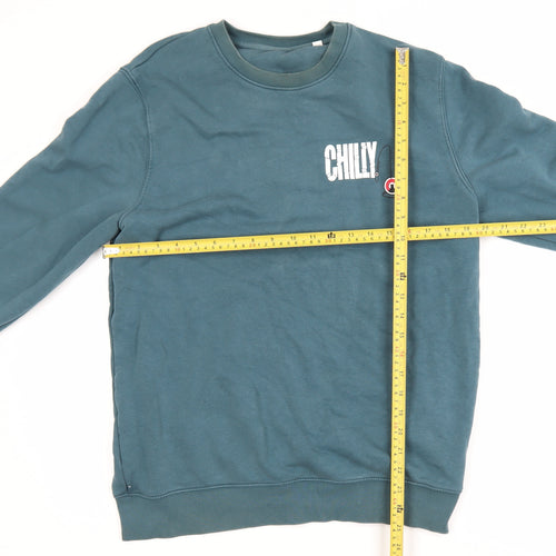 Stanley/Stella Men's Blue Pullover Sweatshirt L Crew Neck Graphic