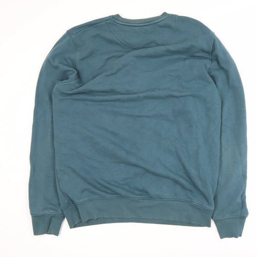 Stanley/Stella Men's Blue Pullover Sweatshirt L Crew Neck Graphic