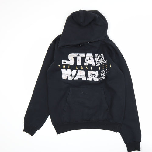 Hanes Men's Black Star Wars Last Jedi Pullover Hoodie Size S