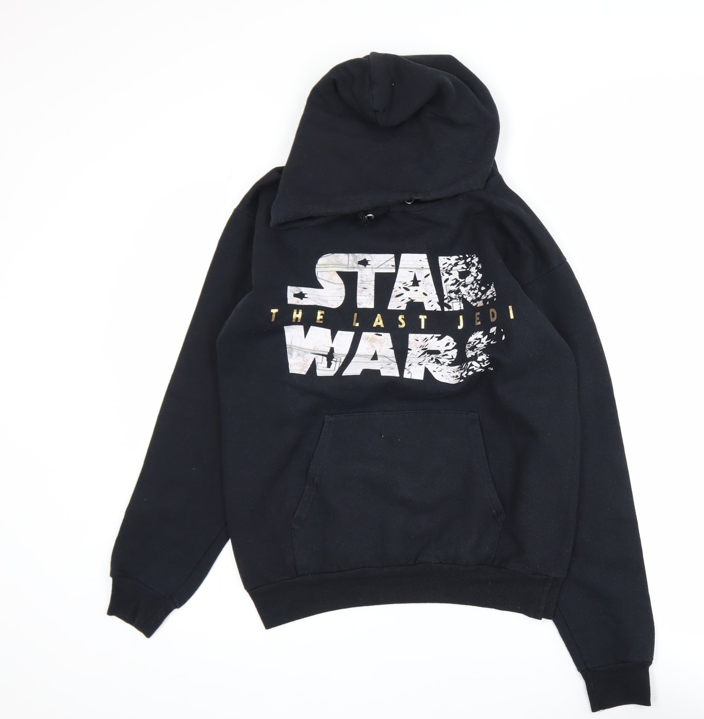 Hanes Men's Black Star Wars Last Jedi Pullover Hoodie Size S