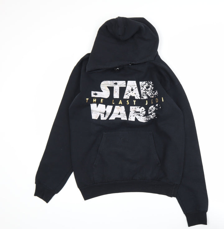 Hanes Men's Black Star Wars Last Jedi Pullover Hoodie Size S