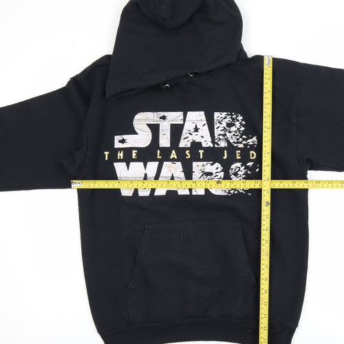 Hanes Men's Black Star Wars Last Jedi Pullover Hoodie Size S