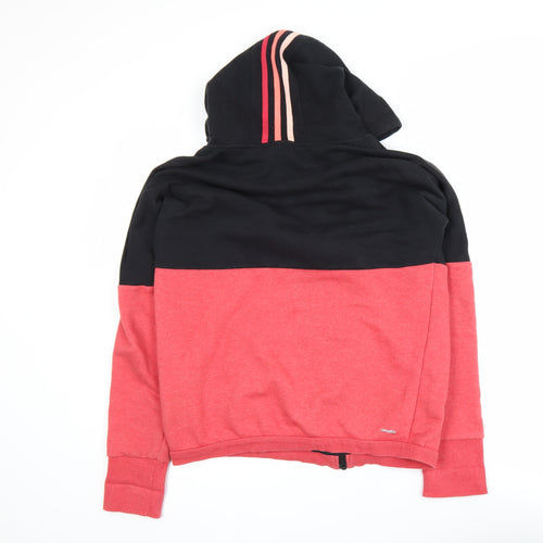 Adidas Women’s Red & Black Full Zip Track Jacket Size S 8-10