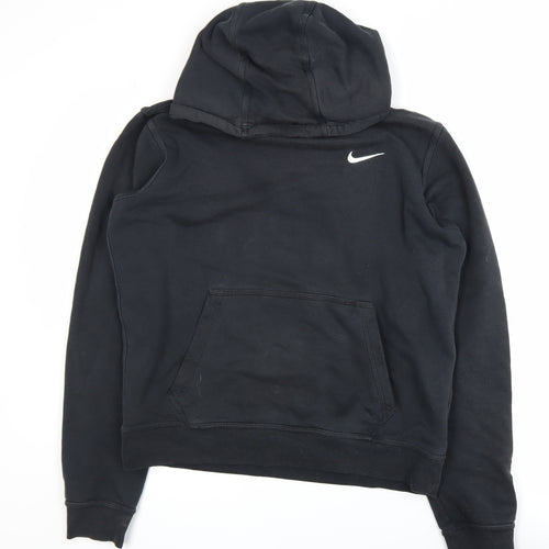 Nike Men's Black Pullover Hoodie M Fleece Logo Sportswear