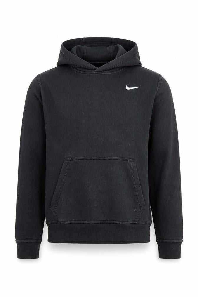Nike Men's Black Pullover Hoodie M Fleece Logo Sportswear