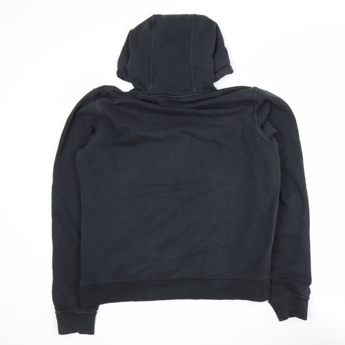 Nike Men's Black Pullover Hoodie M Fleece Logo Sportswear