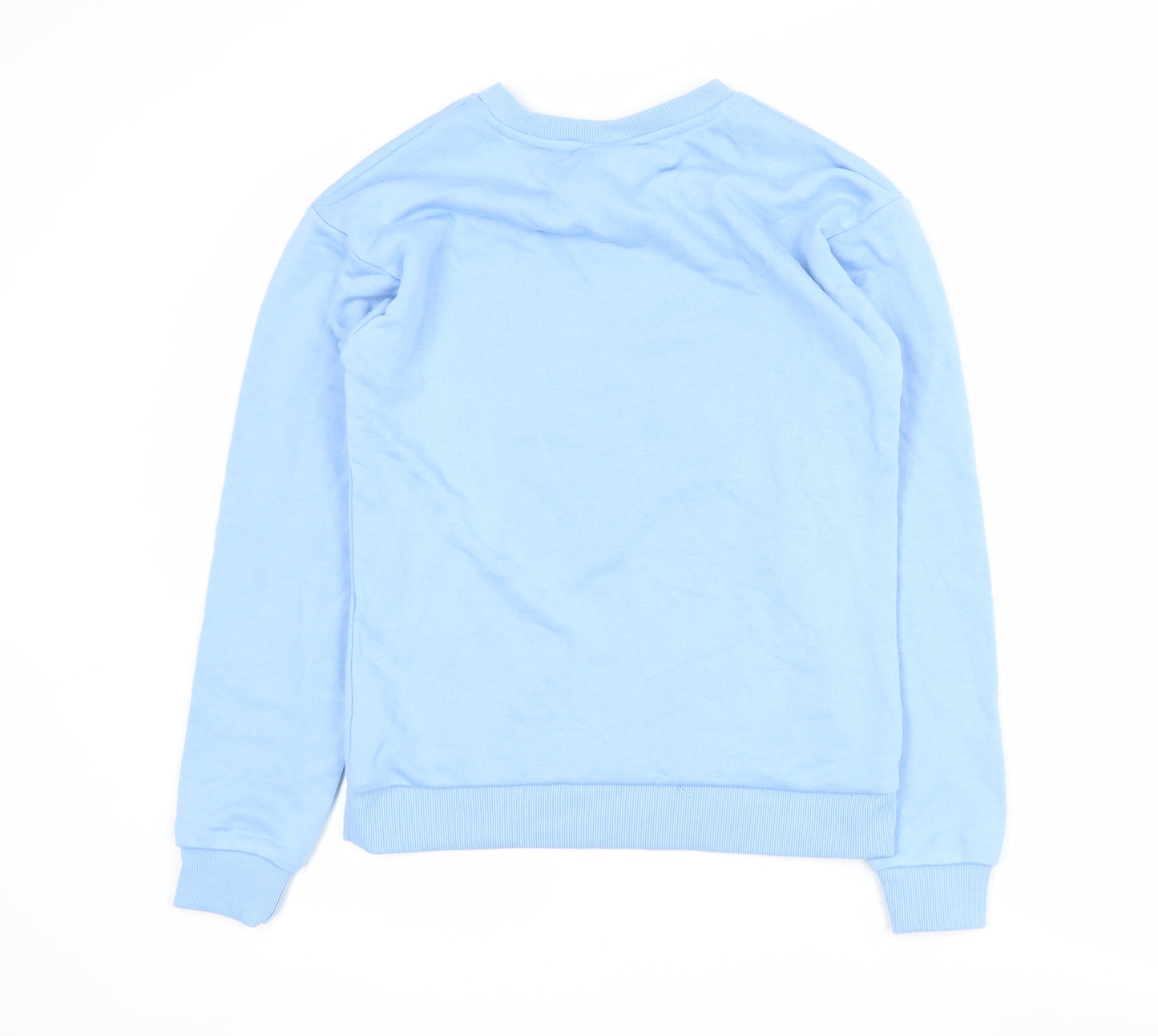 Disney Stitch Girls Blue Sweatshirt 12-13 Years Crew Neck Pullover
