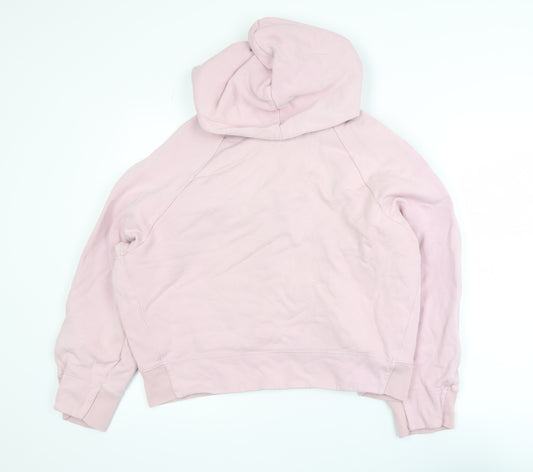 COS Womens Pink Pullover Hoodie Size S 93% Cotton Blend Casual Sweatshirt