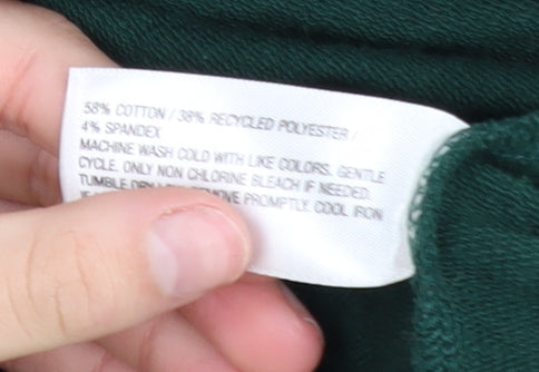 AVA & VIV Unisex Green 2XL Pullover 1/4 Zip Sweatshirt