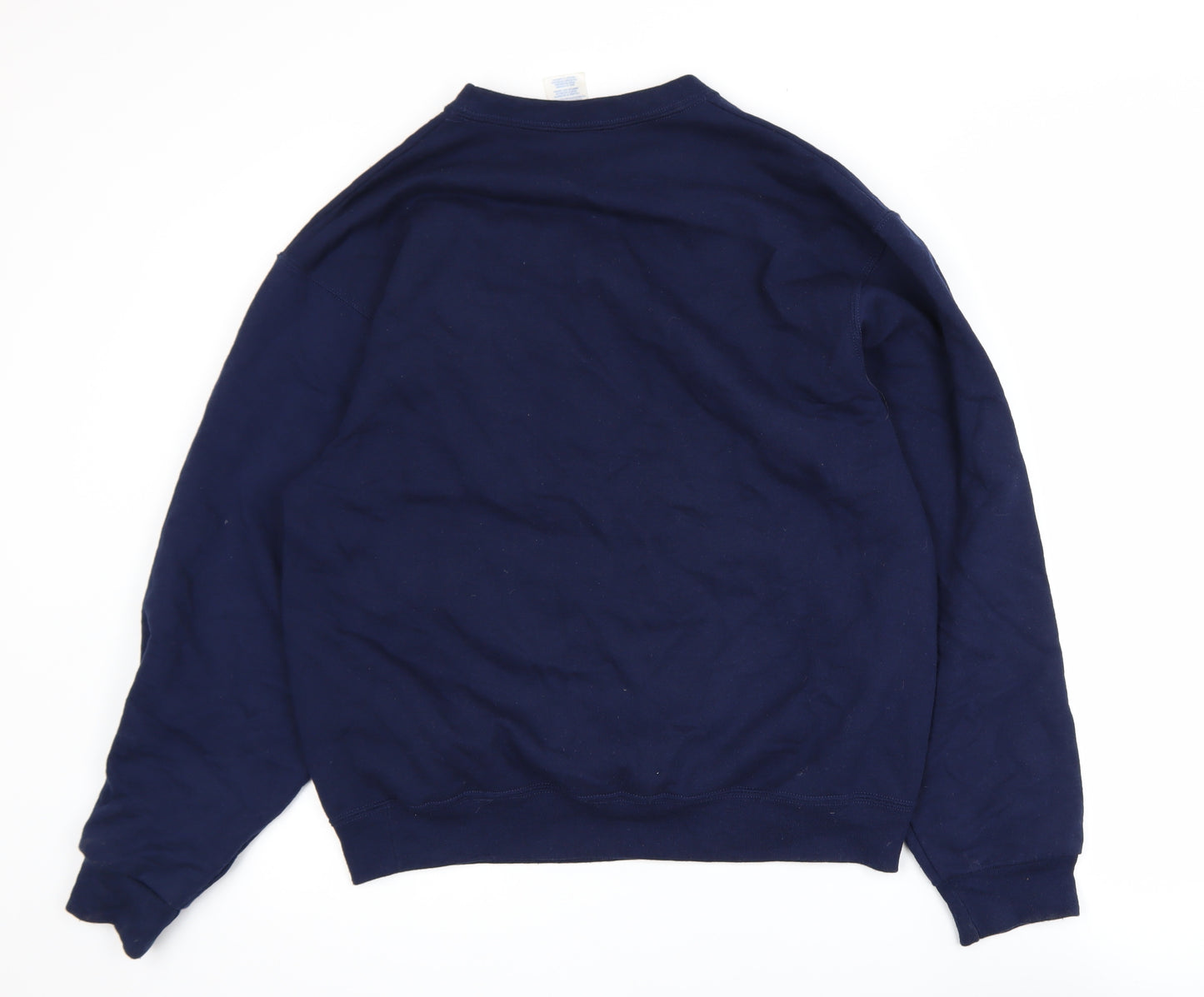 Jerzees Men's Blue Graphic Pullover Sweatshirt M Anime Style