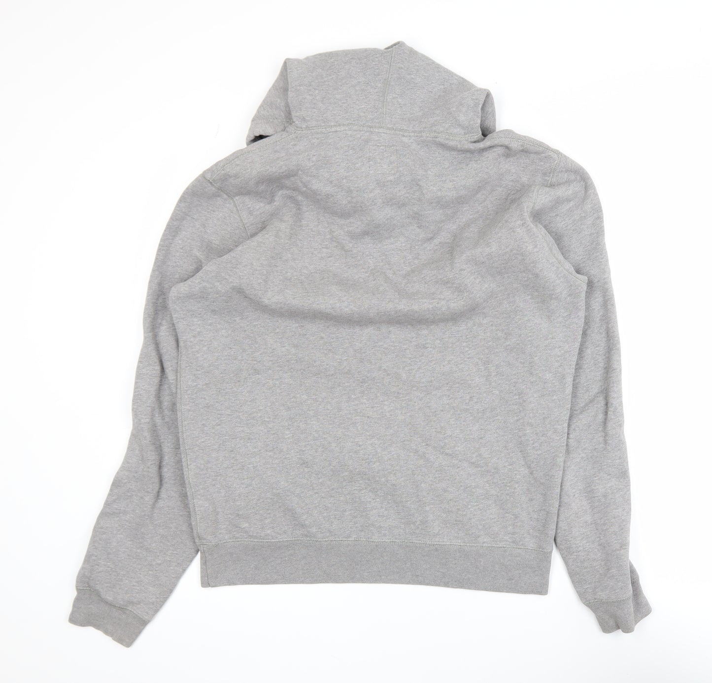 Jack Wills Mens Grey Pullover Hoodie Small Logo Cotton Blend