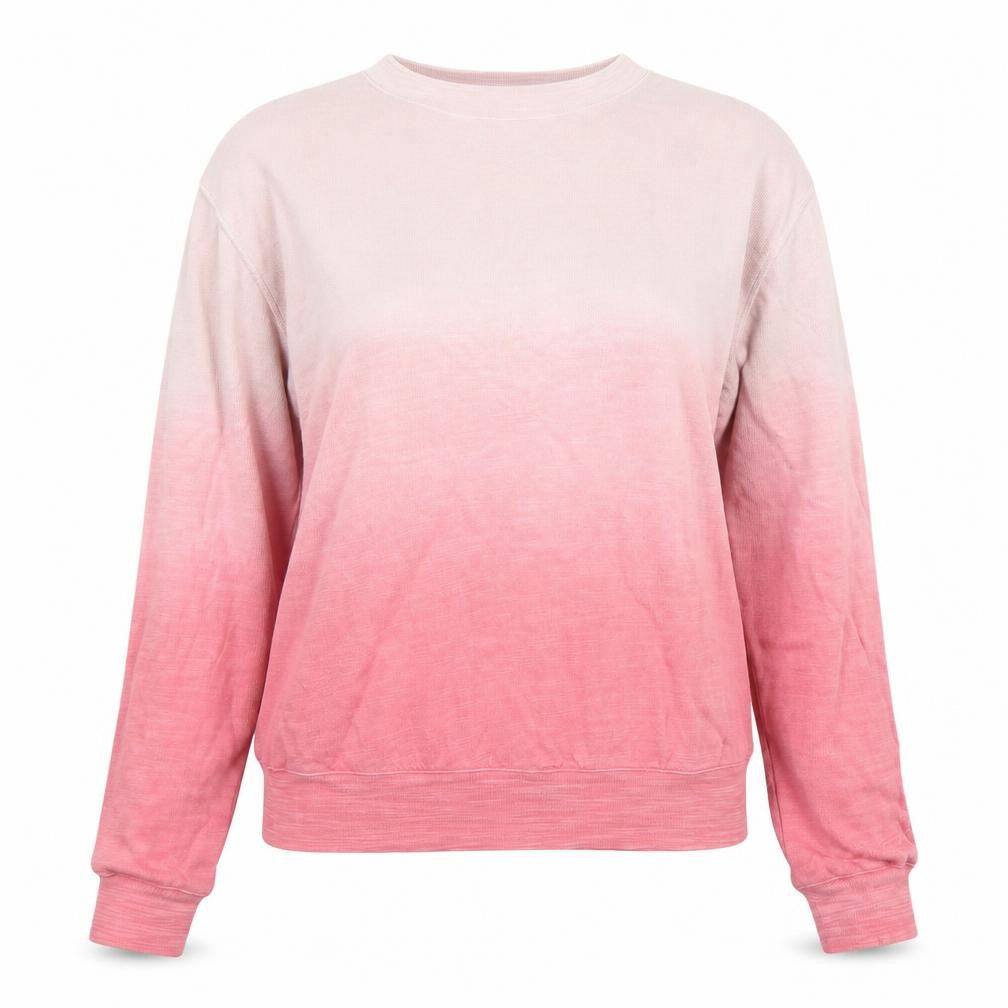 Marks and Spencer Womens Pink Ombre Cotton Sweatshirt XS