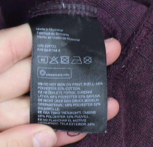 H&M Men’s Purple NYC Graphic Pullover Sweatshirt XL