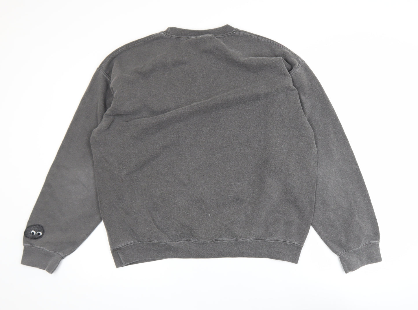 Urban Outfitters Womens Grey Pullover Sweatshirt S Graphic Print Crew Neck