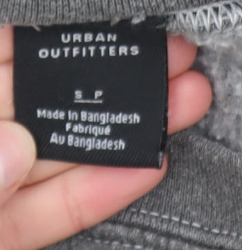 Urban Outfitters Womens Grey Pullover Sweatshirt S Graphic Print Crew Neck