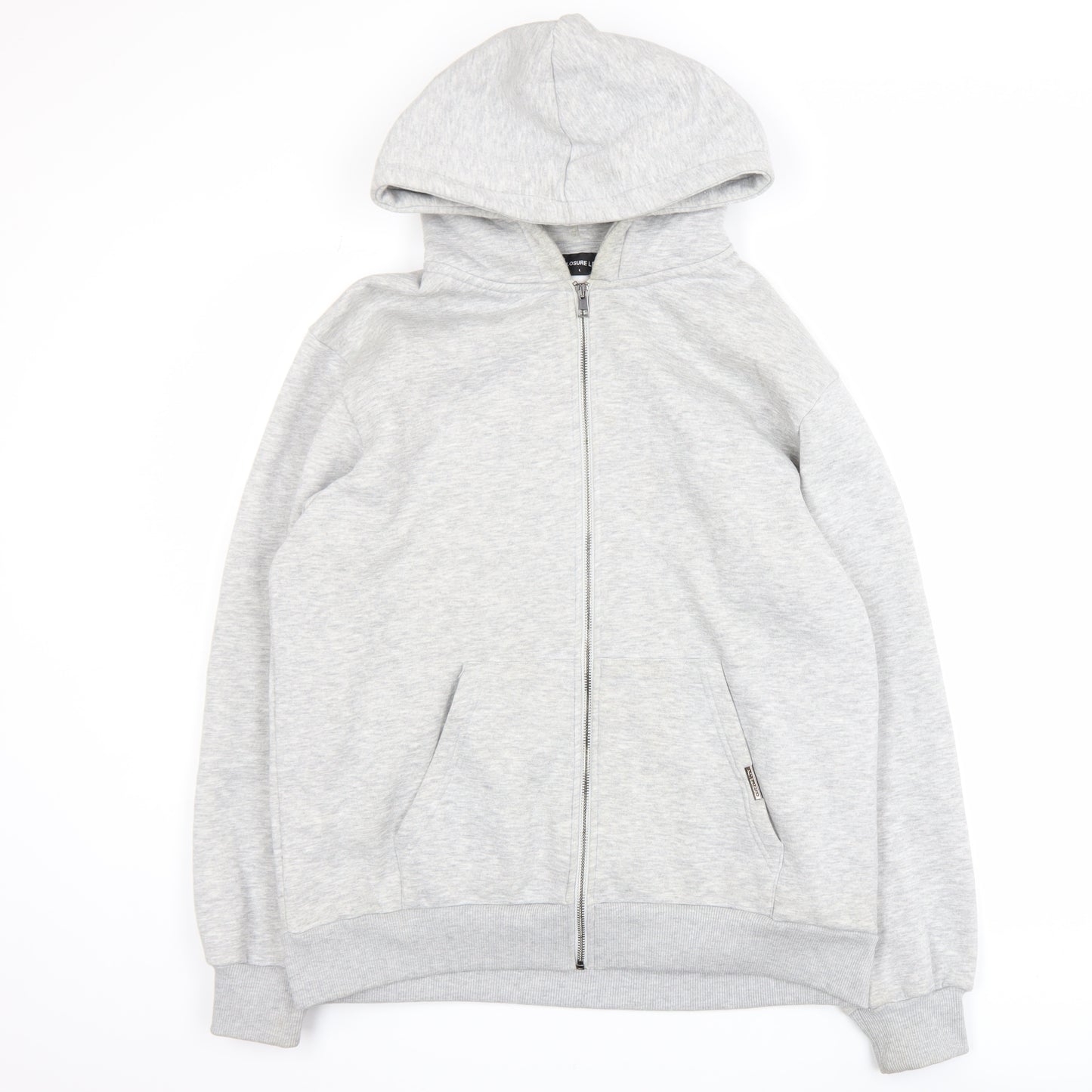 Closure LDN Men’s Grey Full Zip Hooded Track Jacket Size L