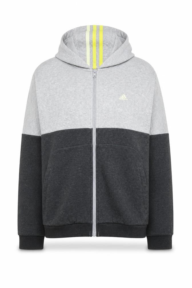 Adidas Womens Grey XS Track Jacket Hooded Full Zip Activewear