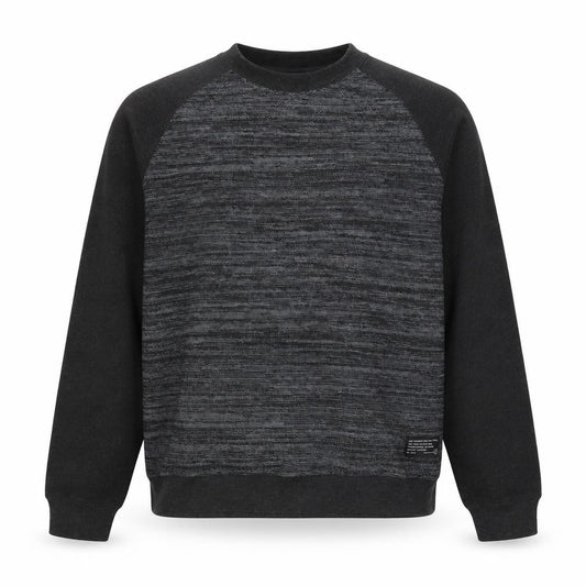 Front view of Dissident Men's Grey XL Pullover Sweatshirt Long Sleeve Crew Neck
