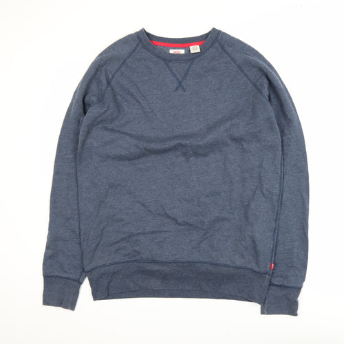 Levi's Men's Blue Crew Neck Pullover Sweatshirt Size L