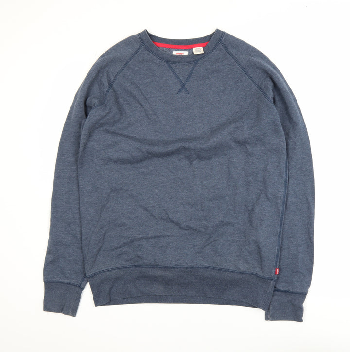Levi's Men's Blue Crew Neck Pullover Sweatshirt Size L