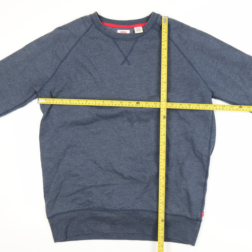 Levi's Men's Blue Crew Neck Pullover Sweatshirt Size L