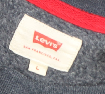 Levi's Men's Blue Crew Neck Pullover Sweatshirt Size L