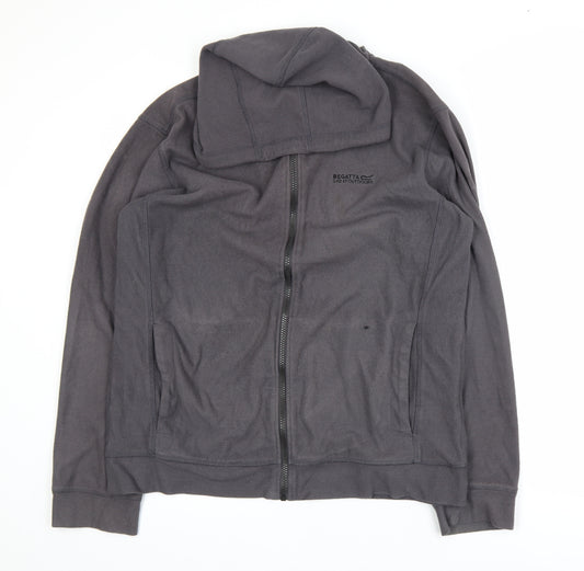 Regatta Men’s Grey L Full Zip Hooded Active Fleece Jacket