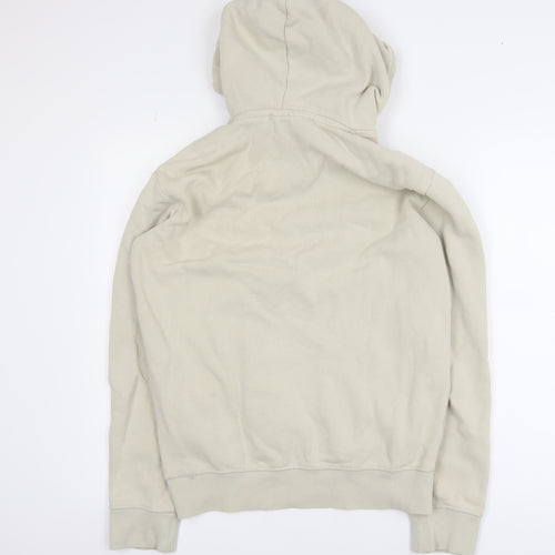 Superdry Women Beige Small Pullover Hoodie with Logo Front