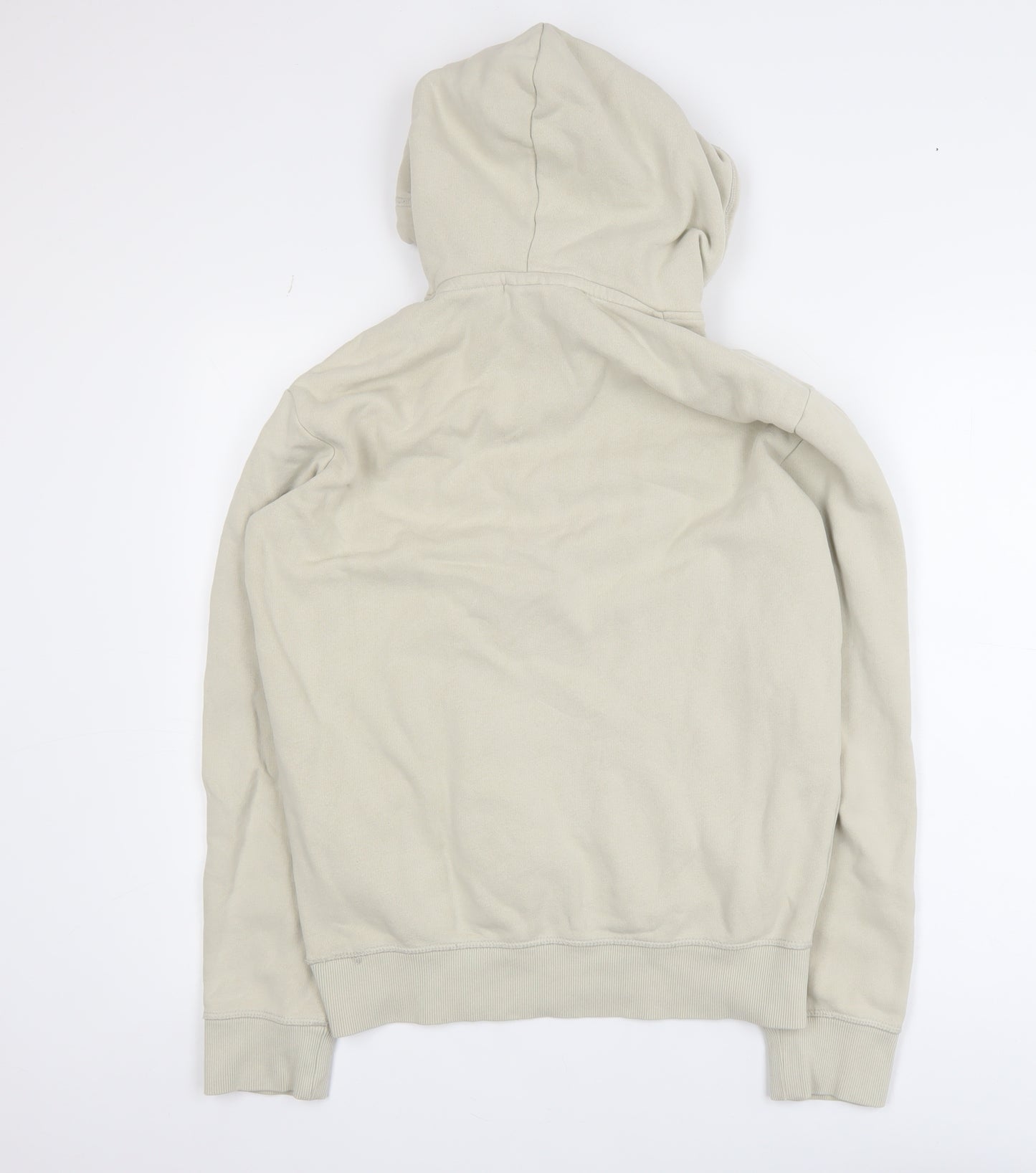 Superdry Women Beige Small Pullover Hoodie with Logo Front