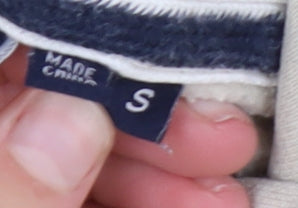 Superdry Women Beige Small Pullover Hoodie with Logo Front