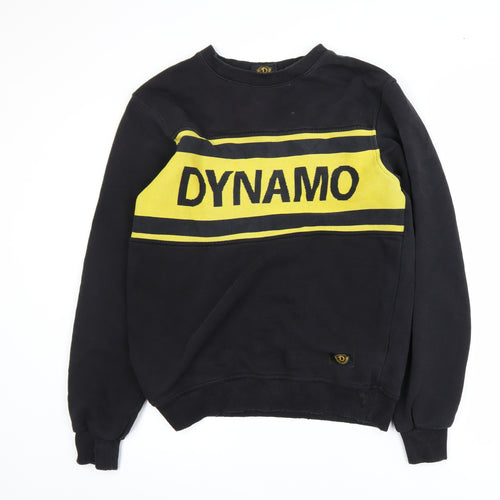 Dresden Men's Black Yellow Graphic Pullover Sweatshirt M