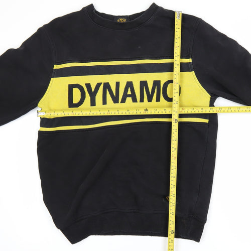 Dresden Men's Black Yellow Graphic Pullover Sweatshirt M