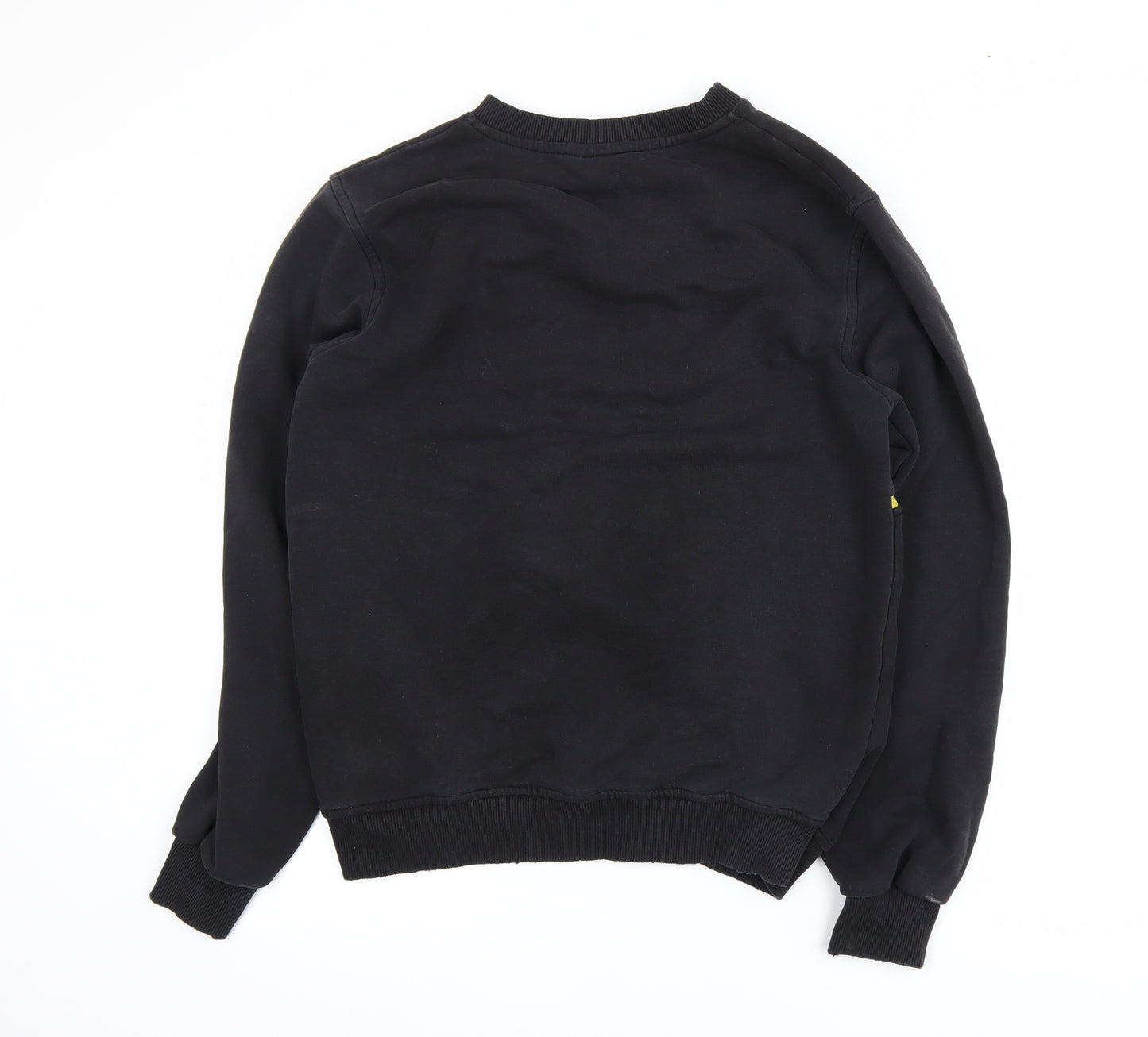 Dresden Men's Black Yellow Graphic Pullover Sweatshirt M