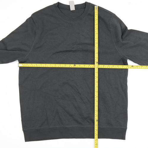 Hurley Men’s Black Crew Neck Pullover Sweatshirt L Regular Fit