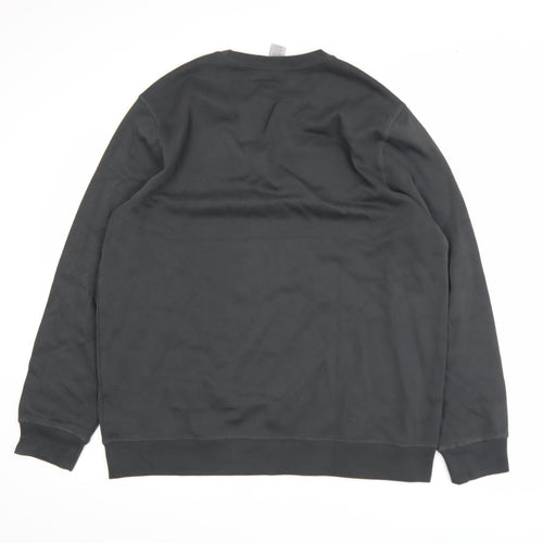 Hurley Men’s Black Crew Neck Pullover Sweatshirt L Regular Fit